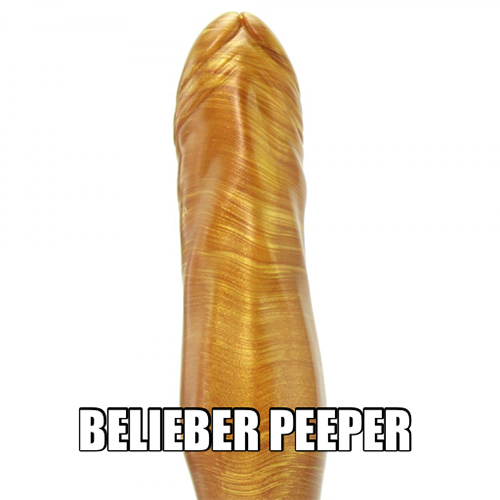 Fancy a gold replica of Justin Bieber's penis? Hush-Hush Fancy a gold replica of Justin Bieber's penis? Hush-Hush